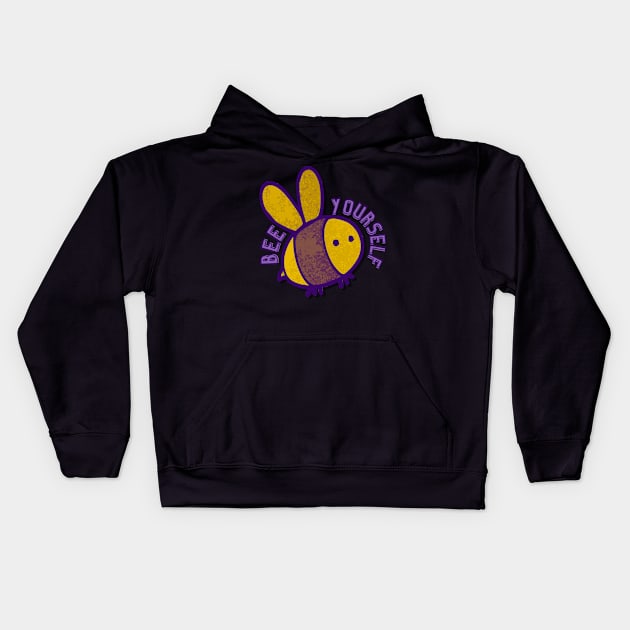 Bee Yourself Bee Lover I Love Bees Kids Hoodie by 365inspiracji